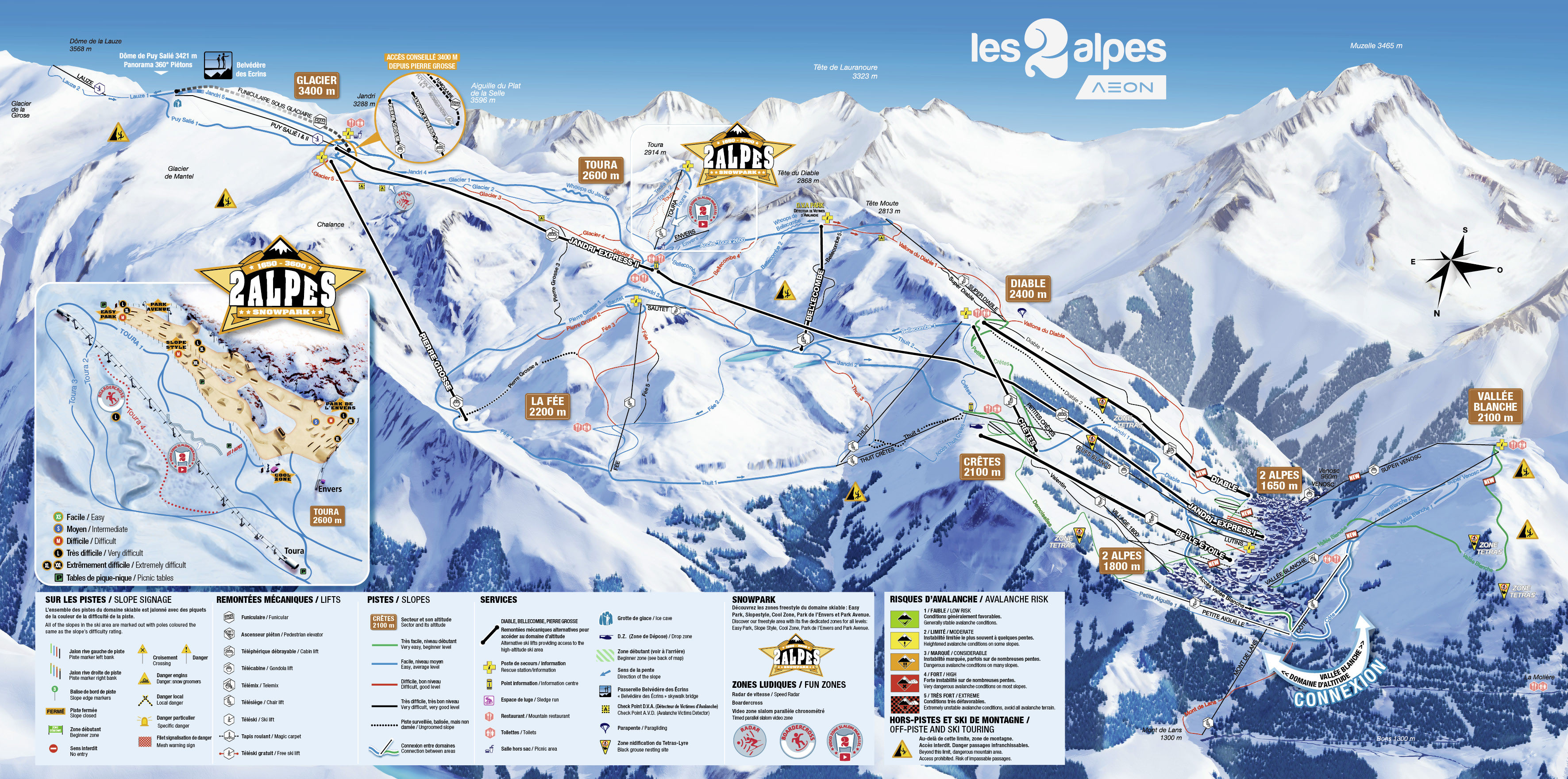 Les 2 Alpes avec Jacques & Alain